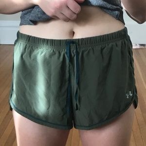 Under Armour Green Heat Gear Shorts